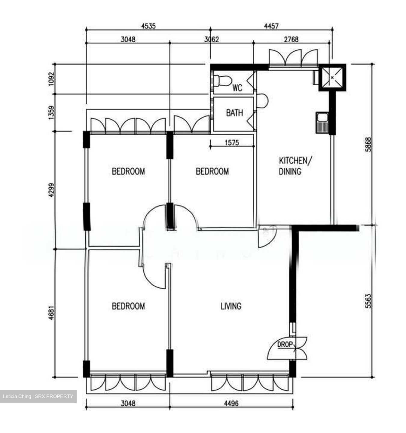 Blk 15 Hougang View (Hougang), HDB 4 Rooms #628507191